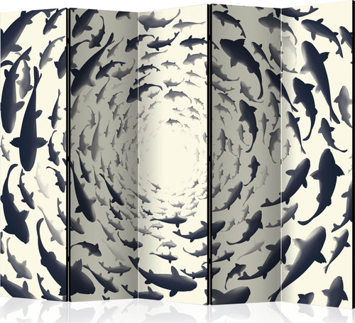 Paravento-Fish-Swirl-II-[Room-Dividers]