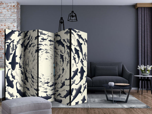 Paravento-Fish-Swirl-II-[Room-Dividers]