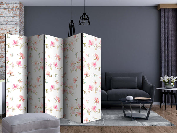 Paravento-Fresh-Magnolias-II-[Room-Dividers]