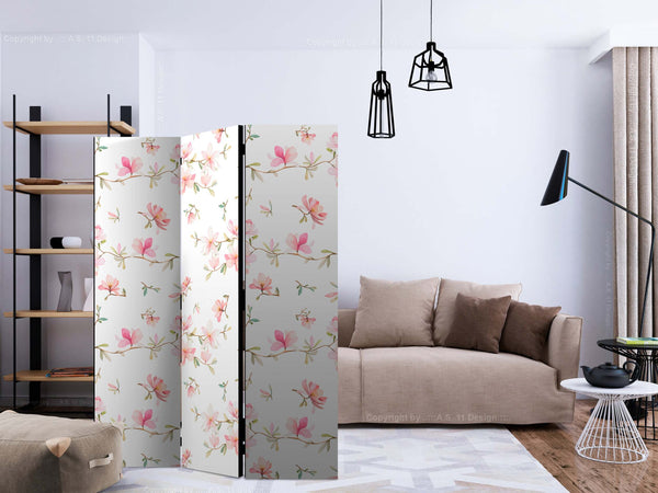 Paravento-Fresh-Magnolias-[Room-Dividers]