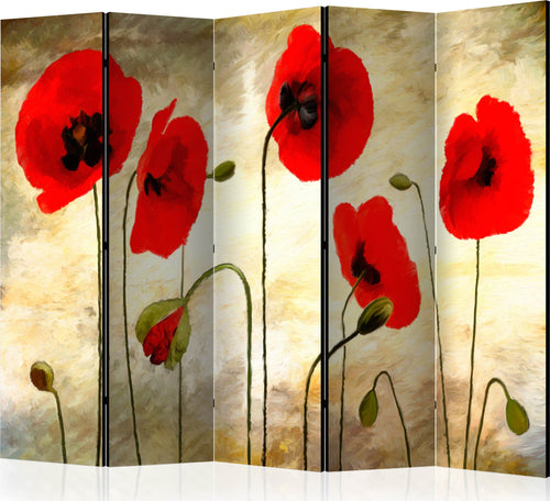 Paravento-Golden-Field-of-Poppies-II-[Room-Dividers]