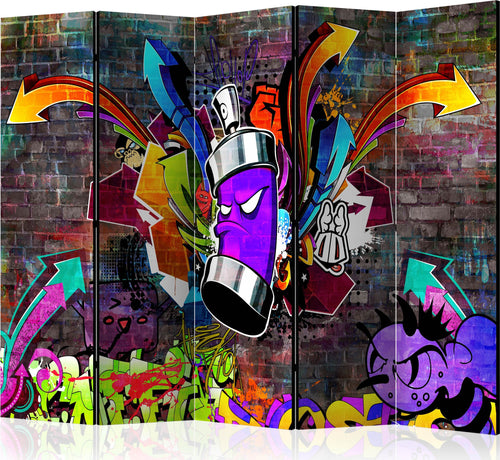 Paravento-Graffiti:-Colourful-attack-II-[Room-Dividers]