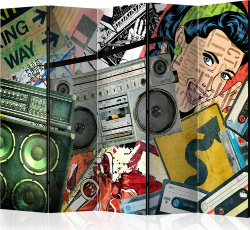 Paravento-Graffiti-girl-II-[Room-Dividers]