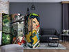 Paravento-Graffiti-girl-II-[Room-Dividers]
