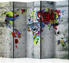 Paravento-Graffiti-World-[Room-Dividers]