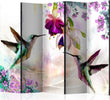 Paravento-Hummingbirds-and-Flowers-II-[Room-Dividers]