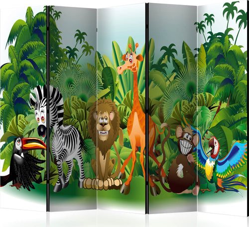 Paravento-Jungle-Animals-II-[Room-Dividers]