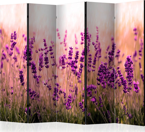 Paravento-Lavender-in-the-Rain-II-[Room-Dividers]