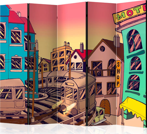 Paravento-Morning-in-a-city-II-[Room-Dividers]