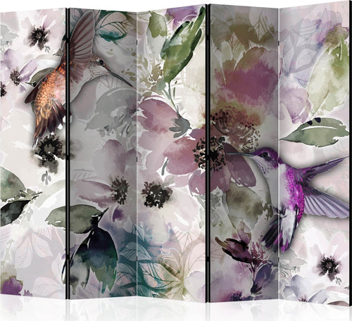 Paravento-Nature-in-Watercolor-II-[Room-Dividers]