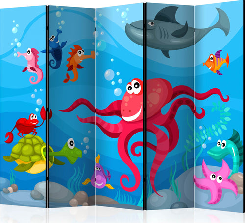 Paravento-Octopus-and-shark-II-[Room-Dividers]