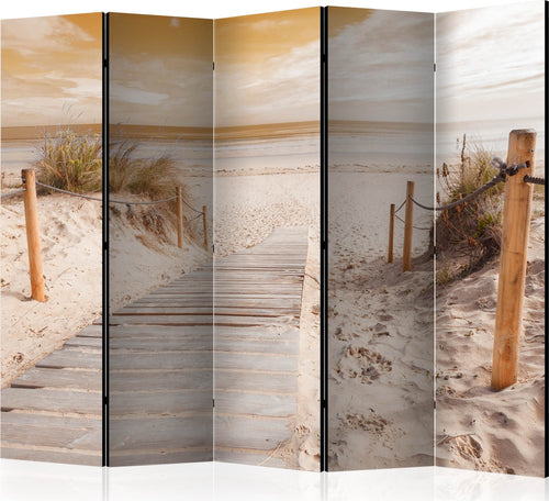 Paravento-On-the-beach-sepia-II-[Room-Dividers]