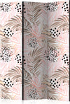 Paravento-Pink-Palm-Leaves-[Room-Dividers]