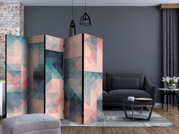 Paravento-Pixels-(Green-and-Pink)-II-[Room-Dividers]
