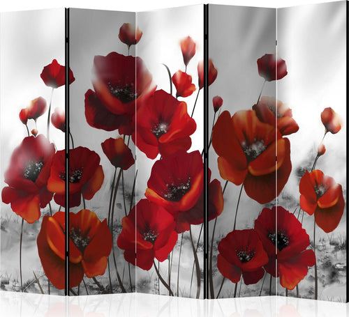 Paravento-Poppies-in-the-Moonlight-II-[Room-Dividers]