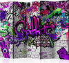 Paravento-Purple-Graffiti-[Room-Dividers]