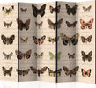 Paravento-Retro-Style:-Butterflies-II-[Room-Dividers]