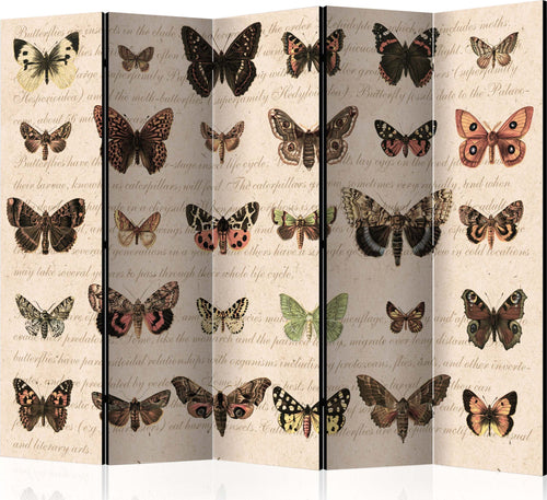 Paravento-Retro-Style:-Butterflies-II-[Room-Dividers]