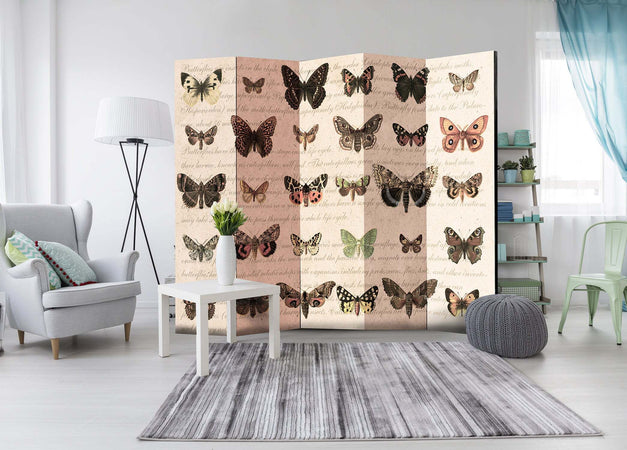 Paravento-Retro-Style:-Butterflies-II-[Room-Dividers]