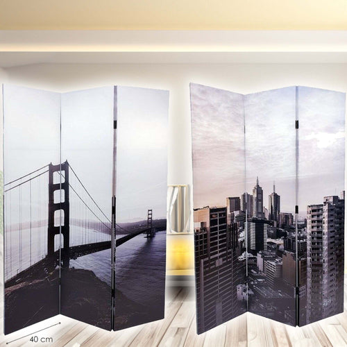 Paravento Separe Divisorio Con 3 Pannelli 180x120 Stampa Fronte Retro Gatebridge Casa e cucina/Arredamento/Camera da letto/Paraventi Trade Shop italia - Napoli, Commerciovirtuoso.it