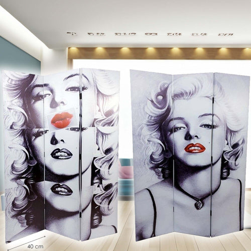 Paravento Separe Divisorio Con 3 Pannelli 180x120cm Stampa F R Marilyn Monroe Casa e cucina/Arredamento/Camera da letto/Paraventi Trade Shop italia - Napoli, Commerciovirtuoso.it
