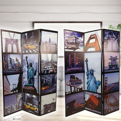 Paravento Separe Divisorio Con 3 Pannelli 180x120cm Stampa Fronte Retro New York Casa e cucina/Arredamento/Camera da letto/Paraventi Trade Shop italia - Napoli, Commerciovirtuoso.it