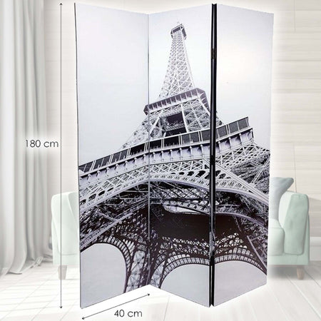 Paravento Separe Divisorio Con 3 Pannelli 180x120cm Stampa Fronte Retro Parigi Casa e cucina/Arredamento/Camera da letto/Paraventi Trade Shop italia - Napoli, Commerciovirtuoso.it