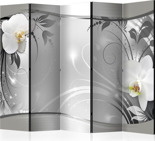 Paravento-Silver-Abstract-II-[Room-Dividers]