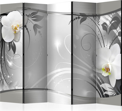 Paravento-Silver-Abstract-II-[Room-Dividers]