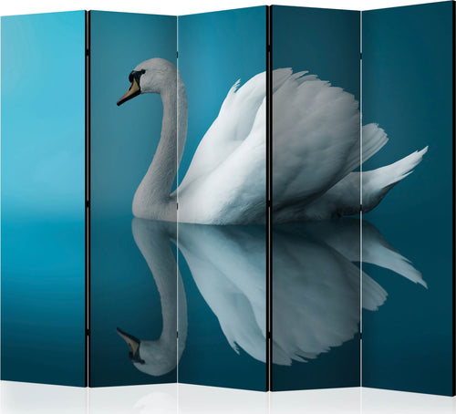 Paravento-swan-reflection-II-[Room-Dividers]