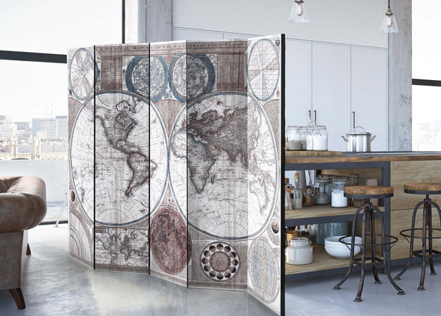 Paravento-Terraqueous-Globe-[Room-Dividers]