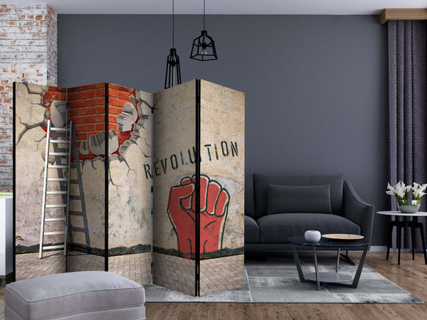 Paravento-The-invisible-hand-of-the-revolution-II-[Room-Dividers]
