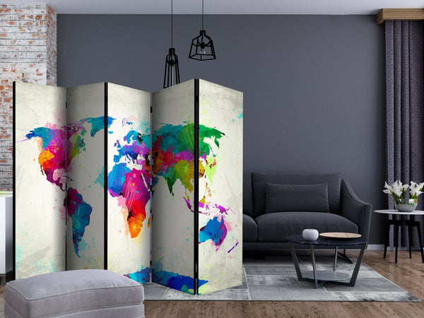 Paravento-The-map-of-happiness-II-[Room-Dividers]