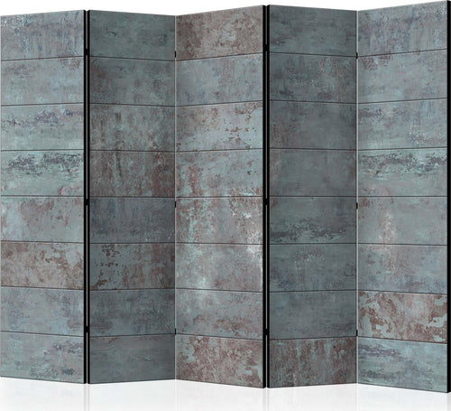 Paravento-Turquoise-Concrete-II-[Room-Dividers]