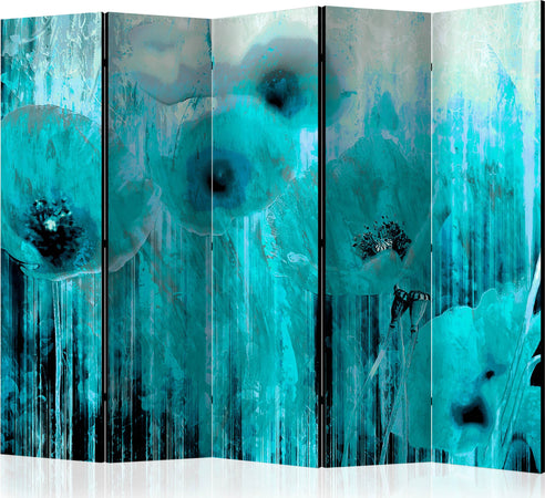 Paravento-Turquoise-madness-II-[Room-Dividers]