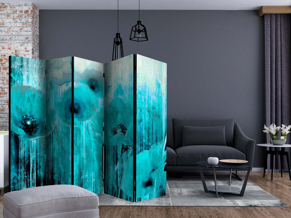 Paravento-Turquoise-madness-II-[Room-Dividers]