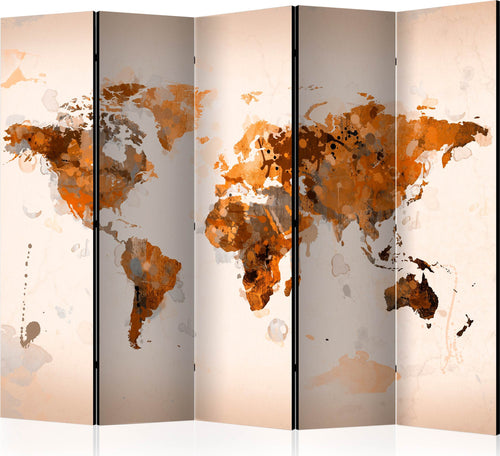 Paravento-World-in-brown-shades-II-[Room-Dividers]
