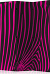 Paravento-Zebra-pattern-(violet)-[Room-Dividers]