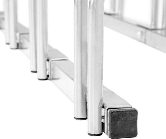 Parcheggio-Porta-Bici-3-Posti-Stand-Cavalletto-Rastrelliera-Bicicletta-Acciaio