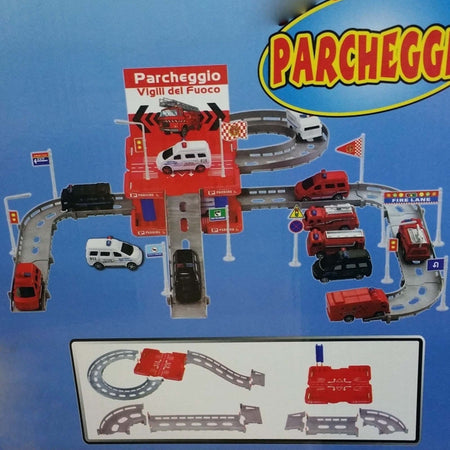 PARCHEGGIO VIGILI DEL FUOCO 60 X 55 CM DA 35 PEZZI CON 3 MACCHINE CAMION Giochi e giocattoli/Veicoli/Macchine e camion/Camion Trade Shop italia - Napoli, Commerciovirtuoso.it