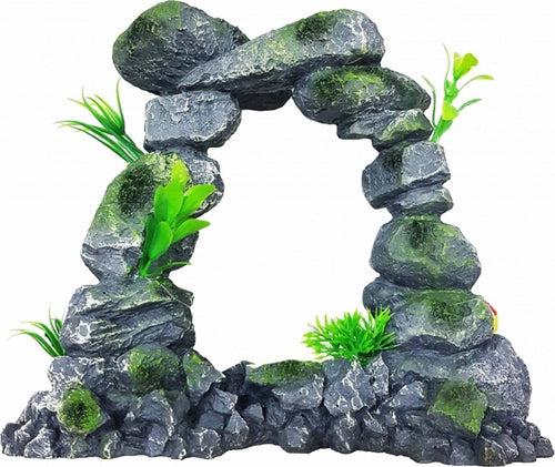 PARETE ARCO ROCCIOSA 28x13x25cm ORNAMENTO ACQUARIO DECORAZIONI PIETRA PER BOLLE Prodotti per animali domestici/Pesci e animali d'acqua/Arredo per acquario/Rocce decorative Trade Shop italia - Napoli, Commerciovirtuoso.it