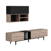 Parete attrezzata Diany 195 rovere antracite
