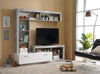 Parete attrezzata per soggiorno porta TV con ripiani ed ante Bianco e cemento 170 cm Casa e cucina/Arredamento/Soggiorno/Pareti attrezzate Decor Space - Altamura, Commerciovirtuoso.it