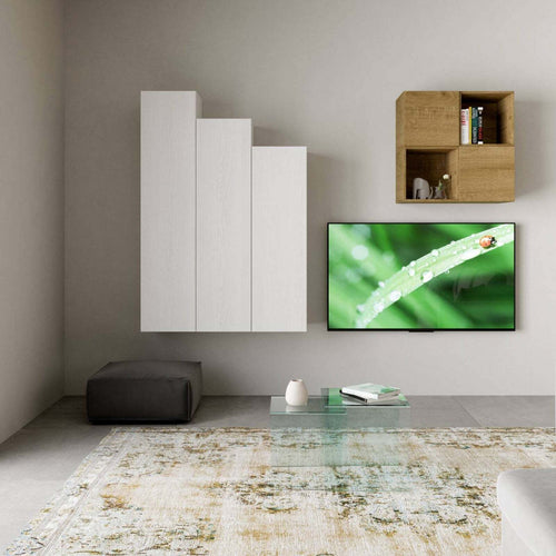 Parete attrezzata per soggiorno porta TV con ripiani per arredamento camere ed interni 120 cm Casa e cucina/Arredamento/Soggiorno/Pareti attrezzate Decor Space - Altamura, Commerciovirtuoso.it