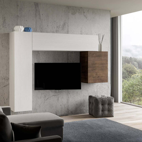 Parete attrezzata per soggiorno porta TV con ripiani per arredamento camere ed interni 204 cm Casa e cucina/Arredamento/Soggiorno/Pareti attrezzate Decor Space - Altamura, Commerciovirtuoso.it