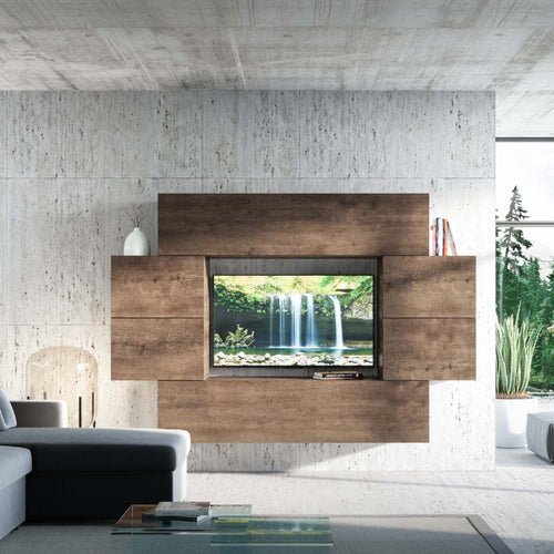 Parete attrezzata per soggiorno porta TV con ripiani per arredamento camere ed interni 236 cm Casa e cucina/Arredamento/Soggiorno/Pareti attrezzate Decor Space - Altamura, Commerciovirtuoso.it