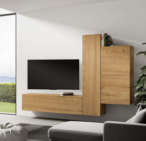 Parete attrezzata per soggiorno porta TV con ripiani per arredamento camere ed interni 254 cm Casa e cucina/Arredamento/Soggiorno/Pareti attrezzate Decor Space - Altamura, Commerciovirtuoso.it