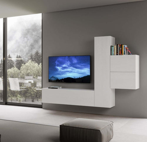 Parete attrezzata per soggiorno porta TV con ripiani per arredamento camere ed interni 254 cm Casa e cucina/Arredamento/Soggiorno/Pareti attrezzate Decor Space - Altamura, Commerciovirtuoso.it