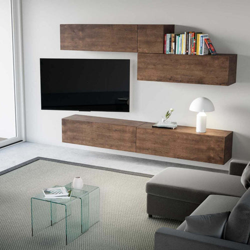 Parete attrezzata per soggiorno porta TV con ripiani per arredamento camere ed interni 268 cm Casa e cucina/Arredamento/Soggiorno/Pareti attrezzate Decor Space - Altamura, Commerciovirtuoso.it