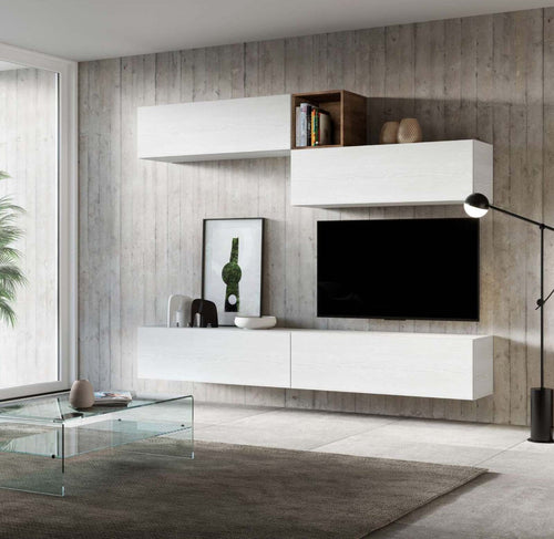 Parete attrezzata per soggiorno porta TV con ripiani per arredamento camere ed interni 268 cm Casa e cucina/Arredamento/Soggiorno/Pareti attrezzate Decor Space - Altamura, Commerciovirtuoso.it